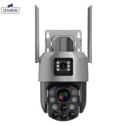 IZIVIEW-R26RUZM IP, WiFi, 2 Мп + 2 Мп, ИК 250 м, LED 30 м, поворотная, микрофон, динамик 12 В