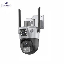 IZIVIEW-IV-V20WF IP, WIFI, 3 Мп + 3 Мп, ИК 20 м, LED 30 м, поворотная, микрофон, динамик 12 В
