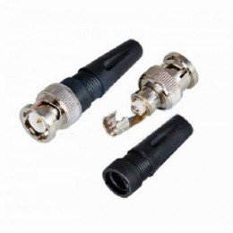 Коннектор BNC папа под винт с колпачком