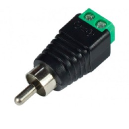 Коннектор RCA (тюльпан) папа под винт