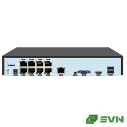 Видеорегистратор IP SVN-NVR2608POEXM, 10 каналов, 8 POE портов с поддержкой Extended до 200м, 12 МП